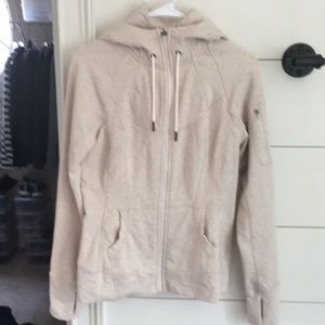 Athleta heathered oatmeal hoodie